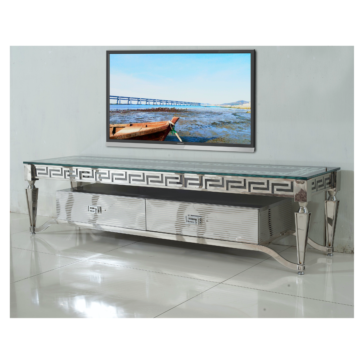 Meander Mirror Console Table